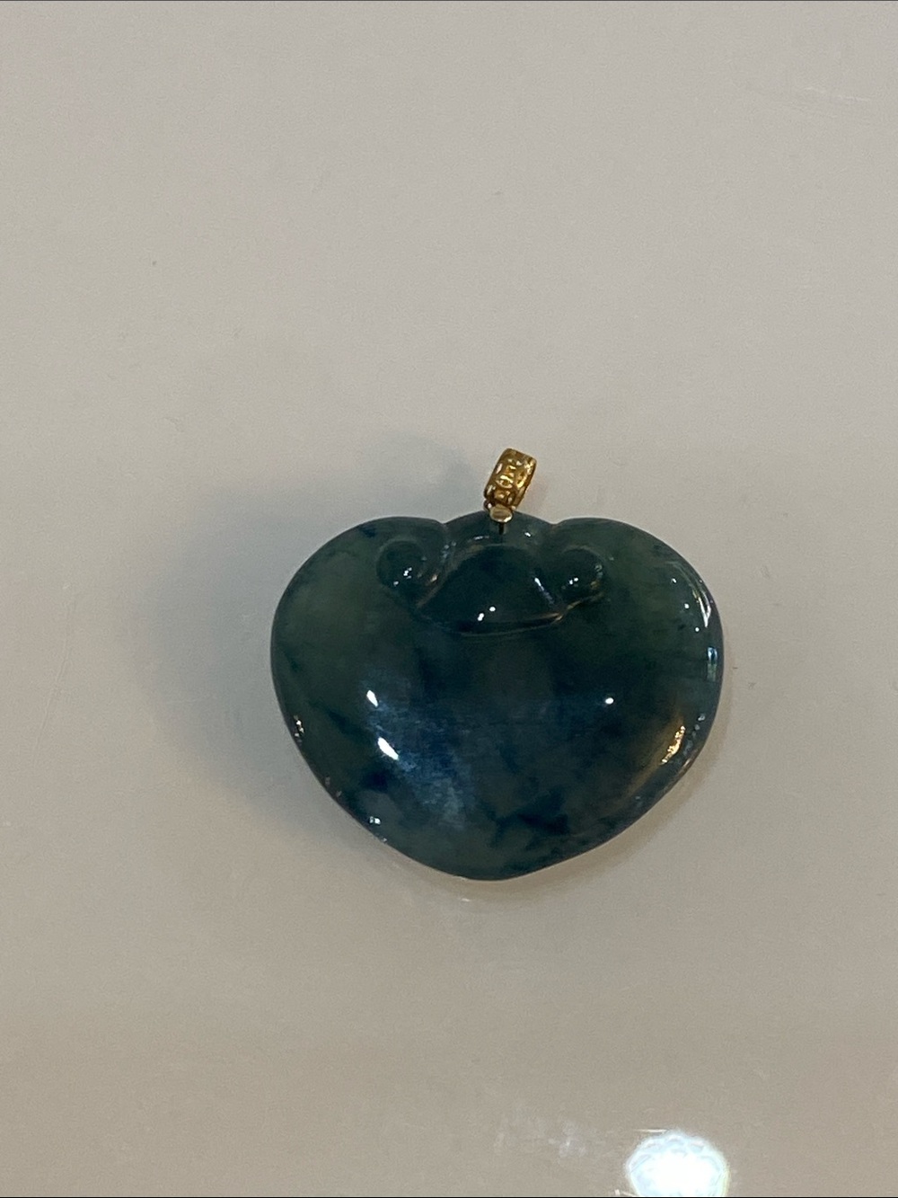 18KT Gold Jadeite Pendant